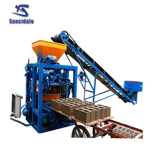 QT4-24 electric building concrete block brick making machine namibia