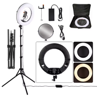 Yidoblo fd-480 96w Ringlight 18 pouces 3200k-5500k Dimmable téléphone lampe photographique professionnelle Led 18 pouces anneau lumineux avec support