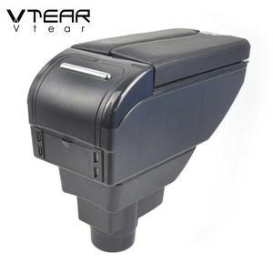 Vtear para Opel <span class=keywords><strong>Corsa</strong></span> Accesorios Caja Reposabrazos Consola Central Caja de Almacenamiento ABS Interior de Automóvil Reposabrazos de Cuero Estilo de Coche - Product Image 3