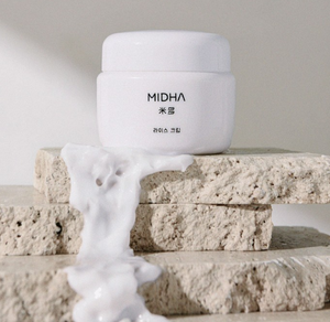 Crème de riz MIDHA hydratante anti-rides blanchissante anti-âge nourrissante pour le visage Acide lactobionique Niacinamide Formule végétalienne - Product Image 1