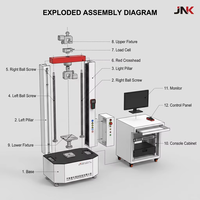 Máquina de Ensayo Universal JK WDW-20KN 100kN, Máquina Hidráulica de Compresión, Flexión y Tracción para Pruebas de Plástico y Caucho a 600 mm/min