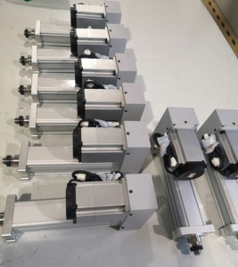 Cylindre à piston pneumatique haute vitesse, haute charge, haute précision, actionneur linéaire 24V, 200 mm, alliage d'aluminium - Product Image 5