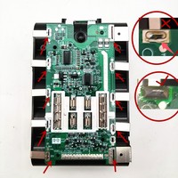 Caja de plástico para 10 baterías de iones de litio 21700 con placa de circuito de carga PCB para carcasas MAK 40V Lithium BL4040 BL4025 BL4080