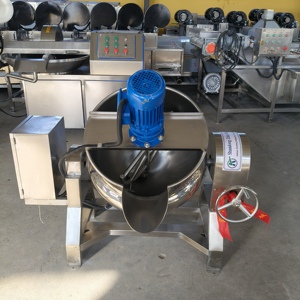 Olla Industrial con Chaqueta de Vapor y Mezclador, Olla Basculante para Cocinar Salsas, Mermeladas, Dulces y Sopas, Equipo para Procesamiento de Alimentos - Product Image 4