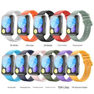 Correa de Silicona Ouruoxi para <span class=keywords><strong>Huawei</strong></span> <span class=keywords><strong>Watch</strong></span> <span class=keywords><strong>FIT</strong></span> <span class=keywords><strong>2</strong></span>, Accesorios para Reloj Inteligente, Correa de Repuesto para Muñeca, Correa para <span class=keywords><strong>Watch</strong></span> Fit2 - Product Image 6