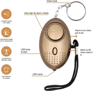 <span class=keywords><strong>Alarma</strong></span> <span class=keywords><strong>de</strong></span> seguridad <span class=keywords><strong>de</strong></span> <span class=keywords><strong>autodefensa</strong></span> <span class=keywords><strong>de</strong></span> emergencia para mujer, llavero, sonido seguro, sirena <span class=keywords><strong>de</strong></span> 140DB, <span class=keywords><strong>alarma</strong></span> Personal Con luz intermitente Led - Product Image 2