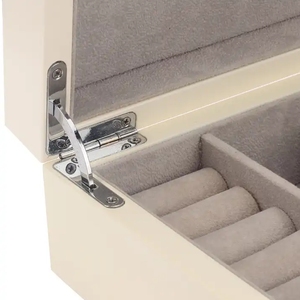 DS Jewelry Organizer <b>Box</b> Rectangle Plain Lid Closure Velvet Interior Simple Style for Storage - Product Image 5