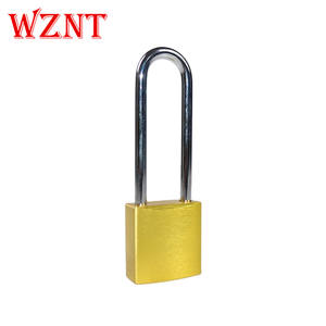 <span class=keywords><strong>Cadenas</strong></span> de sécurité en acier de 76 mm, triple revêtement chromé, couleur aluminium, avec option clé maîtresse, CE - Product Image 6