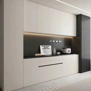 Modern Luxury Solid Wood <b>Sideboard</b> Cabinet Light Traditional Design for Living Room and <b>Kitchen</b> Storage Home Furniture - Product Image 1