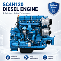 Ensemble moteur diesel SCDC authentique SC4H120 haute pression 4,3 L 120 CV, moteur complet pour camion léger et fourgonnette de transport