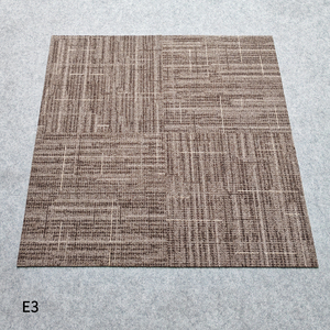 Luxury Commercial Carpet Tile Fine Linear Grid Pattern Fireproof Non-Woven Fabric Backing Modular Carpet For VIP Office Lounge - Product Image 1