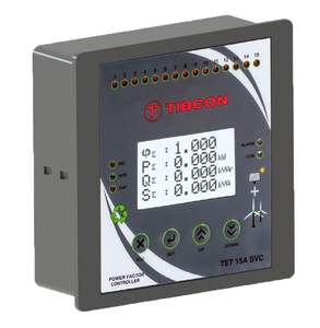 Relais de contrôle de puissance réactive TET SVC, contrôleur intelligent de facteur de puissance à 15 étapes pour les systèmes d'énergie solaire et MV/LV, Modbus - Product Image 2
