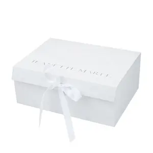 Luxury Branded Packaging Magnetic White Folding Boxes Electronic Product Special Paper Hot Stamping Packaging Gift Box