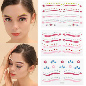 สติกเกอร์ติดหน้าลายเพชรน่ารักสีชมพูสำหรับเด็กผู้หญิง ลายผีเสื้อหรูหรา ประดับเพชร ติดตั้งง่าย กันน้ำ ติดทนนาน - Product Image 4