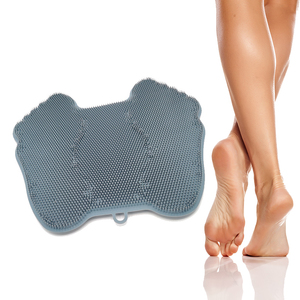 Dusch fuß wäscher Reiniger <span class=keywords><strong>Massage</strong></span> gerät Rutsch feste Kunststoff bürste für Bein <span class=keywords><strong>massage</strong></span> mit Saugnäpfen - Product Image 1