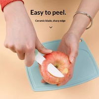 Bestseller huishoudelijk scherp keramisch opvouwbaar keukenmes - draagbaar multifunctioneel mes met plastic handvat, mini keuken fruitmes