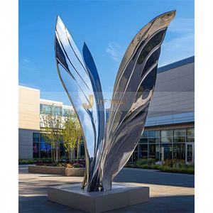ANW5254 Premium Custom Stainless Steel Art Deco <b>Decorative</b> Sculptures for Modern Architectural <b>Spaces</b> China Origin Anniversary - Product Image 5