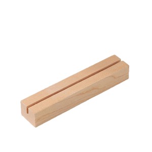 Manufacturer's postcard base, desktop creative card holder, calendar <b>rack</b>, business card desktop ornament, beech wood solid - Product Image 1
