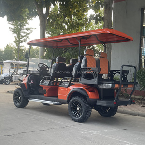 高性能8人乗りカスタム燃料ゴルフカート、大型敷地輸送用強力ガソリン駆動ゴルフカー - Product Image 4