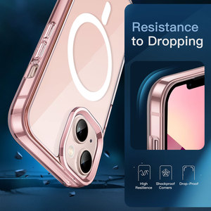 Custodia magnetica 3 in 1 per <span class=keywords><strong>iPhone</strong></span> <span class=keywords><strong>13</strong></span> da 6.1 pollici con 2 confezioni di protezioni per schermo in vetro temperato, <span class=keywords><strong>Cover</strong></span> per paraurti antiurto - Product Image 4