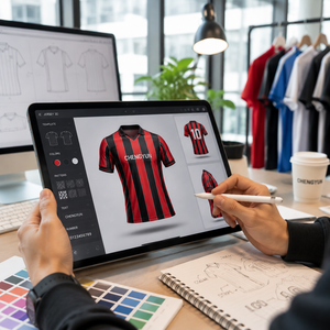 <span class=keywords><strong>Maillot</strong></span> <span class=keywords><strong>de</strong></span> football rétro classique <span class=keywords><strong>personnalisé</strong></span> avec impression numérique sur mesure pour les clubs professionnels - Product Image 5