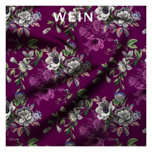 Koshibo Tùy Chỉnh In Kỹ Thuật Số 100% <span class=keywords><strong>Polyester</strong></span> Crepe Vải Bởi Các Sân Cho Phù Hợp Với Hàng May Mặc Mà Không Có Số Lượng Giới Hạn WI-B28 - Product Image 2