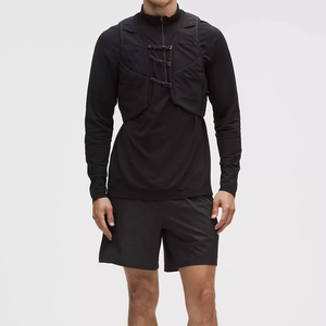 Summer Custom <strong>Men's</strong> Windbreaker Tracksuit Full <strong>Zip</strong> Hooded 2-in-1 Lined <strong>Shorts</strong> Water Resistant Quick Dry Outdoor Exercise ODM OEM - Product Image 4
