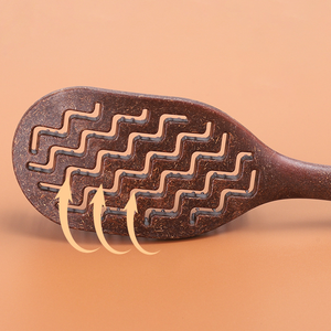 Cepillo de pelo para masaje de cuero cabelludo con cáscara de coco biodegradable, Flexible cojín de pelo, cepillo para rizos, peines de cepillo para uso en seco y húmedo - Product Image 5