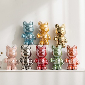 Ours de luxe écologique intérieur/extérieur <span class=keywords><strong>poterie</strong></span> en porcelaine accessoire de décoration pour la maison avec coffrets cadeaux pour l'amour violence - Product Image 1