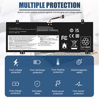 Batterie d'ordinateur portable Simer L18C4PF3 1536V 2964mAh Li-ion rechargeable pour remplacement Lenovo