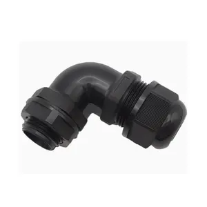 IP68 90 degree divided structure waterproof plastic M16*1.5 electric cable gland