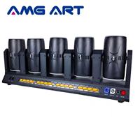 AMG ART Promotion 10x80W Pleine couleur RGBW Blanc chaud 5 têtes Nunchaku Rotation continue double face 360 degrés Beam Wash Strobe