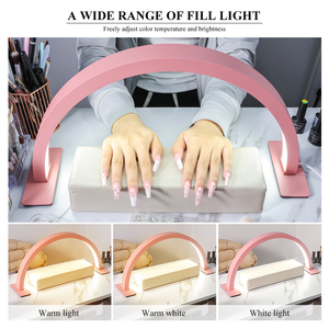 <span class=keywords><strong>Lampe</strong></span> de <span class=keywords><strong>table</strong></span> demi-lune pour une éclairage de salon et une illumination artisanale parfaites, lumière élégante demi-ronde pour le nail art - Product Image 2
