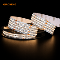 Lampu Strip LED 24V 2025 1248 LED/m 25mm IP20 3500K Putih Hangat Ra80 Remote Control Dimmable SDCM5 Gulungan 5m