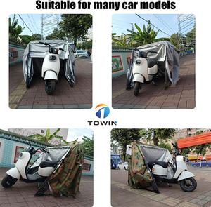 Plegable y retráctil camuflaje tubo cuadrado motocicleta cobertizo cubierta almacenamiento <span class=keywords><strong>garaje</strong></span> tienda - Product Image 4