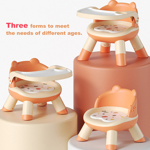 Trẻ em mới của ghế ăn nhỏ bé bàn ăn trẻ em phim hoạt hình nhựa tăng ghế để ăn - Product Image 2