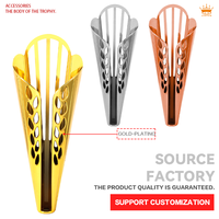 Vente en gros de corps de trophée en plastique avec plusieurs options de couleur Accessoires de corps de trophée évidés