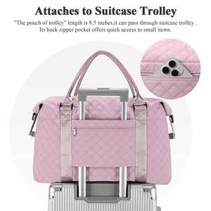 Grand sac de voyage, sac de voyage pour une nuit, avec poche imperméable pour les voyages, les affaires, la salle de sport, l'hôpital - Product Image 2