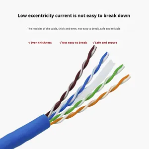 Chấp nhận tùy chỉnh nhà máy bán hàng trực tiếp trong nhà dễ dàng triển khai Cat6 Internet cáp SFTP CAT6 cáp thông tin liên lạc - Product Image 4