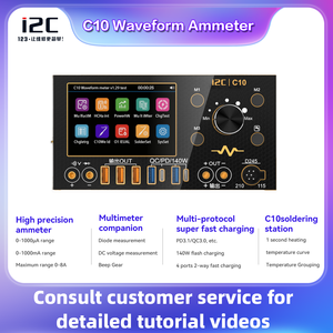 C245 C115รูปคลื่น C10 i2C 140W ชาร์จเร็ว, C210จับอุปกรณ์ซ่อมโทรศัพท์มือถือแรงดันไฟฟ้าขนาดเล็กแอมมิเตอร์ดิจิตอล - Product Image 3