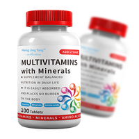 Comprimés de Multivitamines et Minéraux à Haute Concentration Nutrition Complète, Complexe Vitamines Minéraux pour une Amélioration