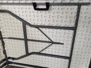 Mesa plegable de caballete de plástico de 6 pies con tapa estable de HDPE y pata de mesa fuerte Mesa plegable de 6 pies por la mejor opción - Product Image 6