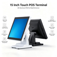 Terminal Punto de Venta Todo en Uno con Pantalla Táctil de 15 Pulgadas, Caja Registradora, Windows I5, DDR3 8G, Terminal de Facturación para Pequeños Negocios