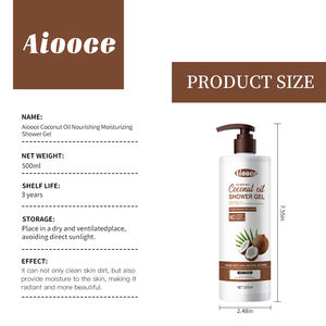 <span class=keywords><strong>Gel</strong></span> <span class=keywords><strong>douche</strong></span> naturel à la noix de coco Aiooce 500 ml, infusé aux herbes, blanchissant, hydratant, crème de bain pour le corps - Product Image 3