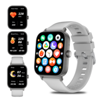Montre connectée S3 Fitness avec écran TFT HD de 1,83 pouce, plus de 100 modes sportifs, moniteur de fréquence cardiaque, SpO2, suivi du sommeil, étanche IP68, appels Bluetooth