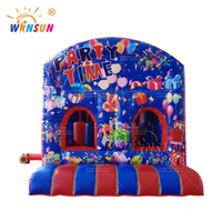 Parcours d'obstacles gonflable commercial WINSUN, ignifuge, sans plomb, certifié CE, en PVC imperméable pour aire de jeux extérieure, carnaval