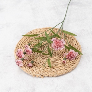 Flores Artificiales de Seda, Color Rosa, con Múltiples Cabezas de Gypsophila y Clavel, Plantas Artificiales Kawaii para Decoración de Bodas, Dormitorios y Vestidores - Product Image 2