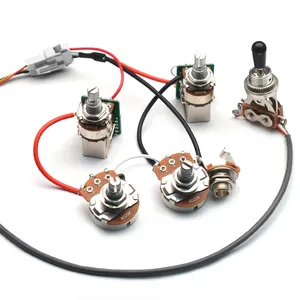 Epi Loaded Pre-wired Guitar Wiring Harness 2T2V with Coil Split Prewired Kits for LP SG DOT