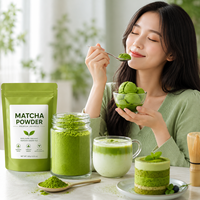 Poudre de matcha verte premium Longbio, thé vert pour recettes de pâtisserie, type matcha japonais