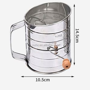 Kitchen DIY Powder Mug Flour Sieve, Stainless Steel Cup Shape Strainer Baking Mesh Flour Sifter - Product Image 3